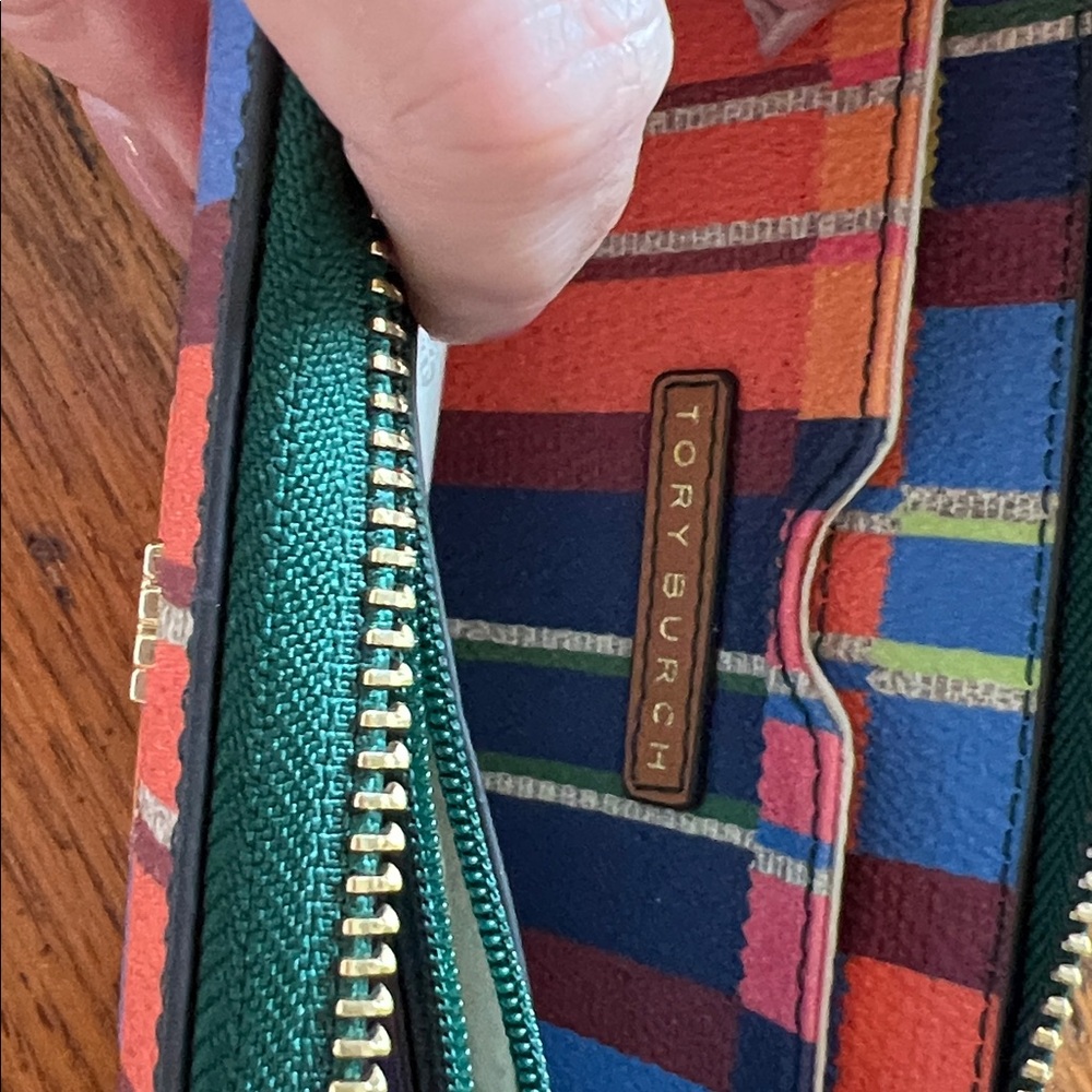 Tory Burch Multicolor Plaid Wallet - Picture 8 of 8